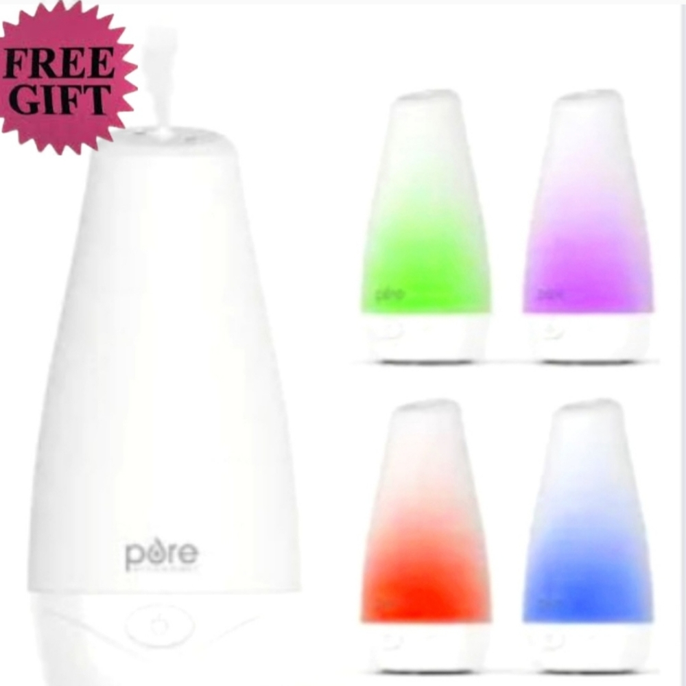 Pure Spa Diffuser With FREE 4 Pack of Essential Oils NWT